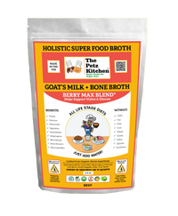 Goats Milk + Bone Broth Berry Max Antioxidant Vision & Glucose Support Broth* The Petz Kitchen Dog & Cat Holistic Super Foods*