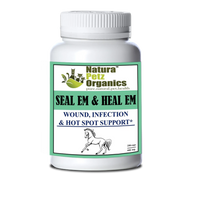 Seal Em & Heal Em Capsules Equine- Wound, Infection Ulcer Bite Bleeding & Hot Spot Support*