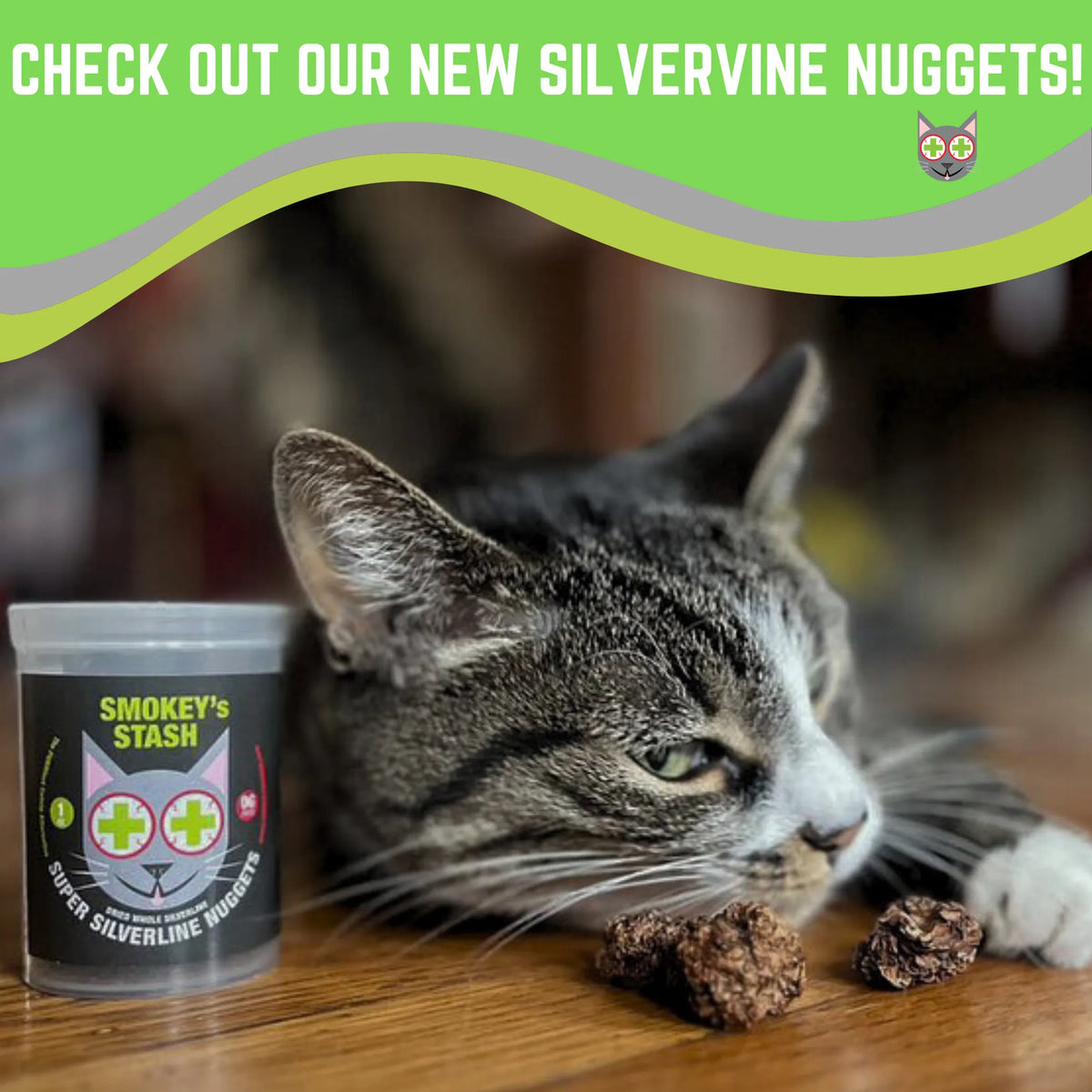 Smokey's Stash Silvervine Nuggets - Catnip Alternative