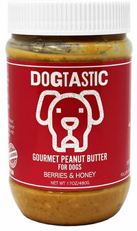 Dogtastic Gourmet Peanut Butter for Dogs Berries & Honey Flavor 17oz