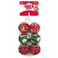 KONG Holiday SqueakAir(R) Balls 6-pk