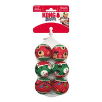 KONG Holiday SqueakAir(R) Balls 6-pk