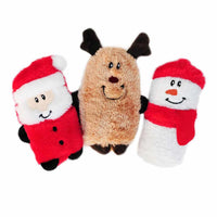 ZippyPaws Holiday Squeakie Buddies Plush Dog Toy