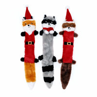 ZippyPaws Holiday Skinny Peltz Plush Dog Toy Large 3pk